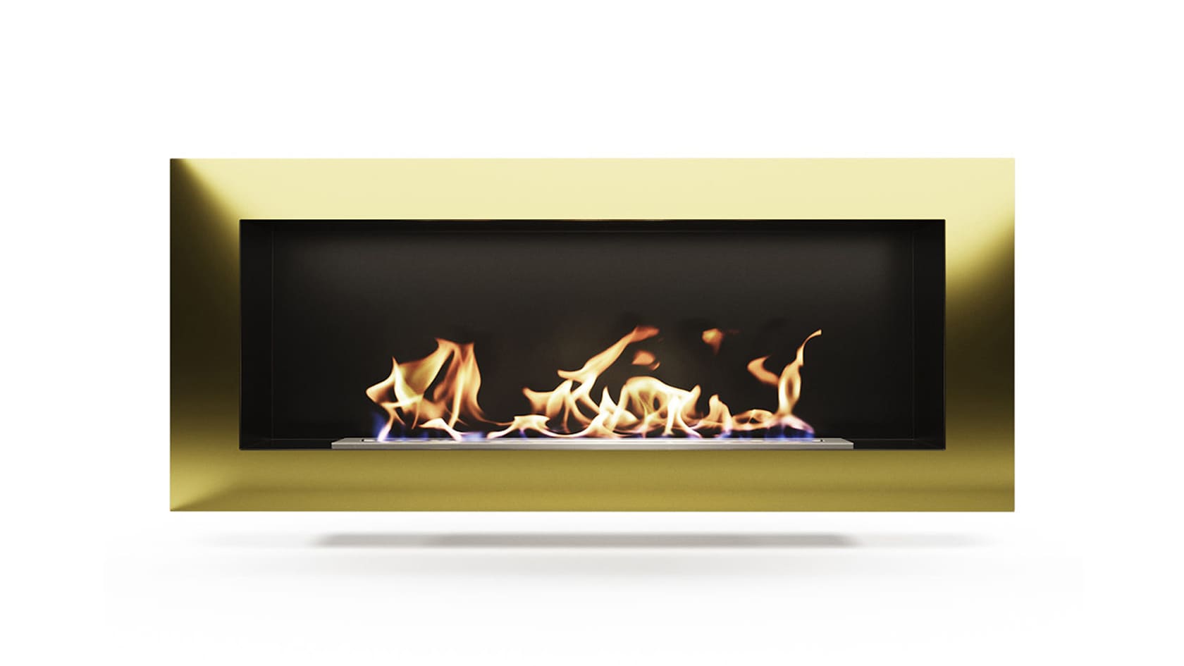 Биокамин "Русский огонь" Барокко 1500N настенный с декоративным стеклом (стемалитом) по цене 68 550 руб.