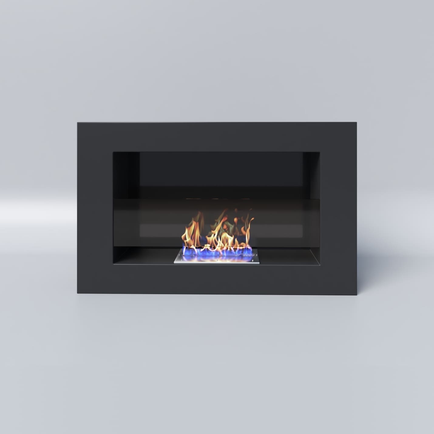 Биокамин "Русский огонь" Лайт 650N настенный с декоративным стеклом (стемалитом) по цене 19 350 руб.