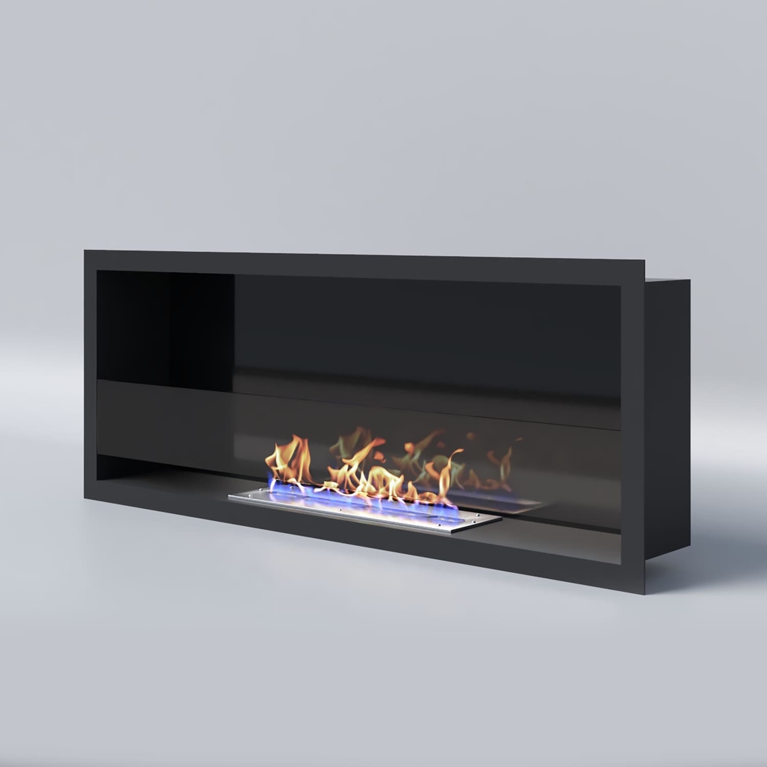 Биокамин "Русский огонь" Лайт 980V встраиваемый с защитным и декоративным стеклом по цене 31 200 руб.