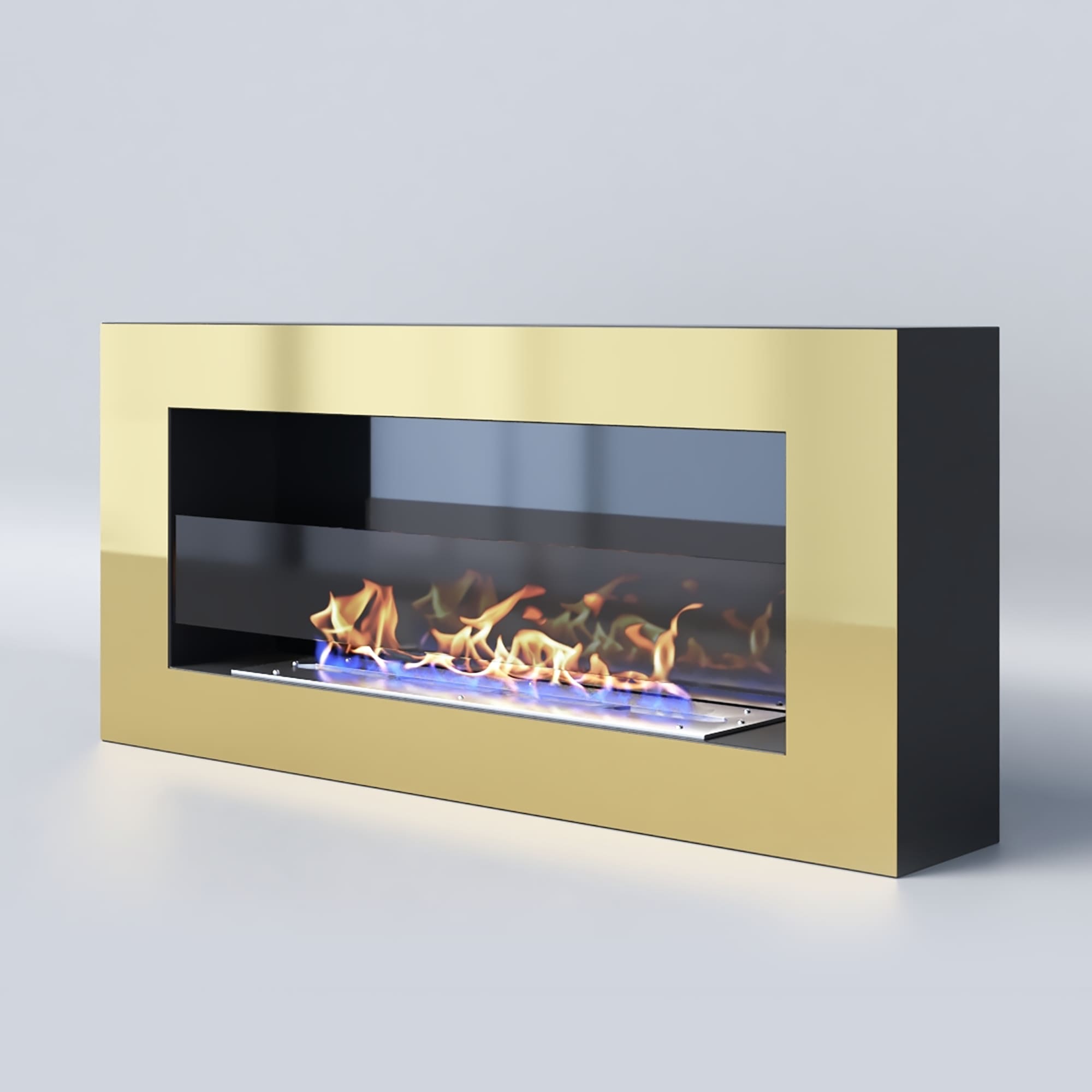 Биокамин "Русский огонь" Барокко 900N настенный с защитным и декоративным стеклом по цене 49 100 руб.