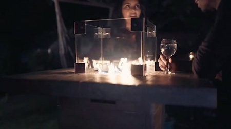 Газовый тол-камин Lounge Table Grey Газовый тол-камин Lounge Table Grey