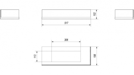Стекло декоративное для биокамина DELTA/P/600 по цене €155