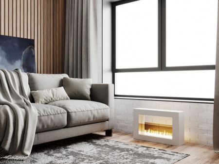 Биокамин "Русский огонь" Холл 650 настольный белый по цене 22 800 руб.