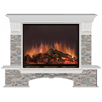 Бостон Грот цветной (беленый дуб)+Arte 33