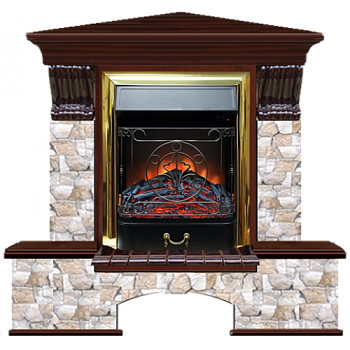 Бостон К Арбат угловой (красное дерево)+Majestic Brass