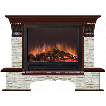 Бостон Грот однотонный Ш-33 (красное дерево)+Sharm 33 BL