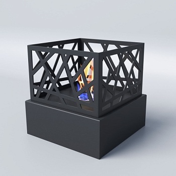 Биокамин "Русский огонь" Бруклин черный