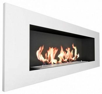 Биокамин ZeFire Elliot 1200 с белой рамкой