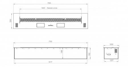 Автоматический биокамин 700 Standart по цене 173 166 руб.