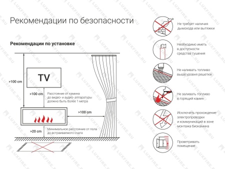 Портальный полуавтоматический биокамин Lux Fire "Фаер Бокс 4 - 30" по цене 98 890 руб.