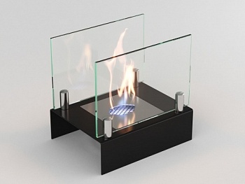 Настольный биокамин Lux Fire "Арлекино" S Чёрный
