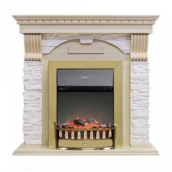 Dublin арочный сланец крем (слоновая кость)+Lydon Brass