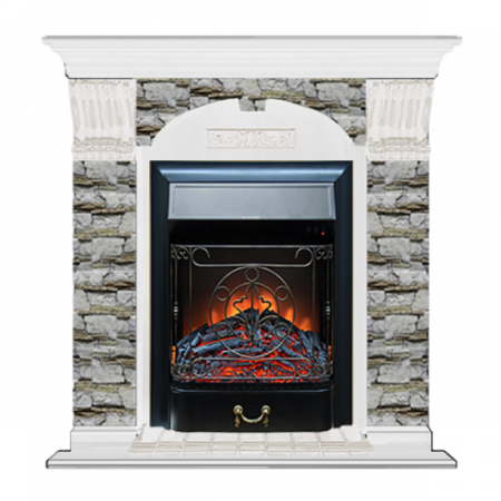 Арочный Алтай (белый)+Majestic Black