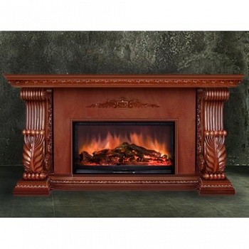 Электрокамин «Сенатор» (мокко)+Premier S86