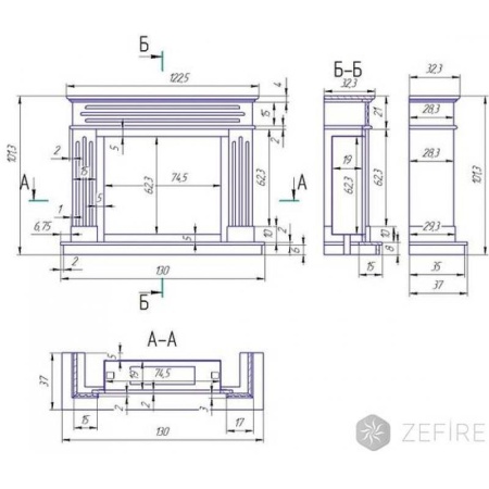 Биокамин ZeFire Варшава мрамор CREMA MARFIL по цене 149 000 руб.