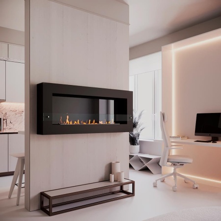 Биокамин SteelHeat WALL GRAND 1500 черный Биокамин SteelHeat WALL GRAND 1500 черный по цене 57 960 руб.